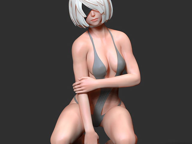 2b в купальнике