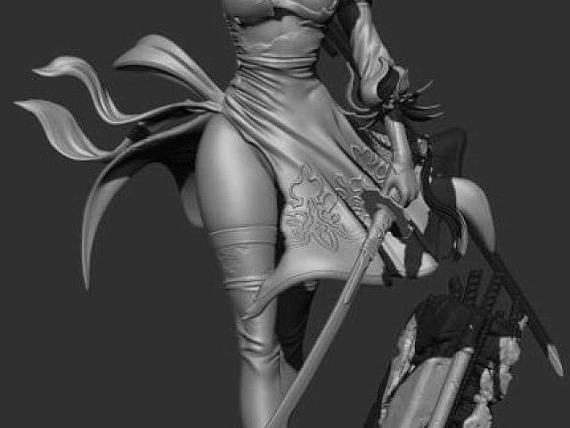 2B достает катану